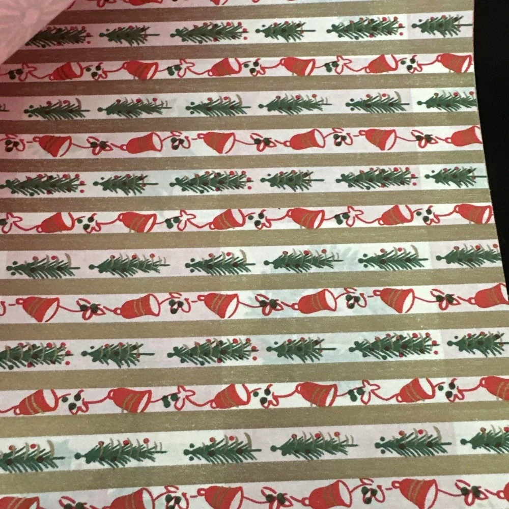 Beautiful Vintage Wrapping Paper 20x30 Sheets Only 12 Sheets 1960 Christmas